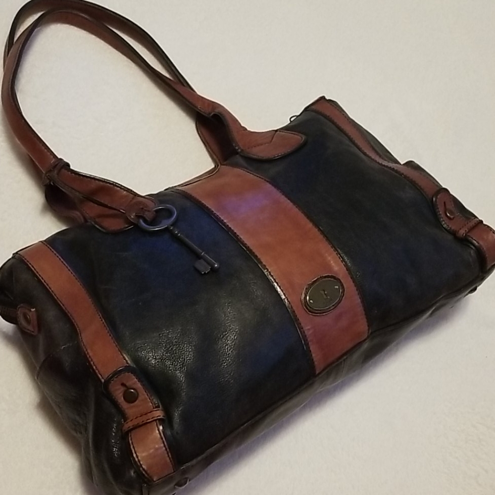 FOSSIL (VRI) Vintage Re-Issue Weekender Y2K Classic Leather Bag